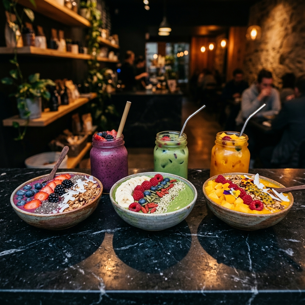 Fresh smoothie bowls